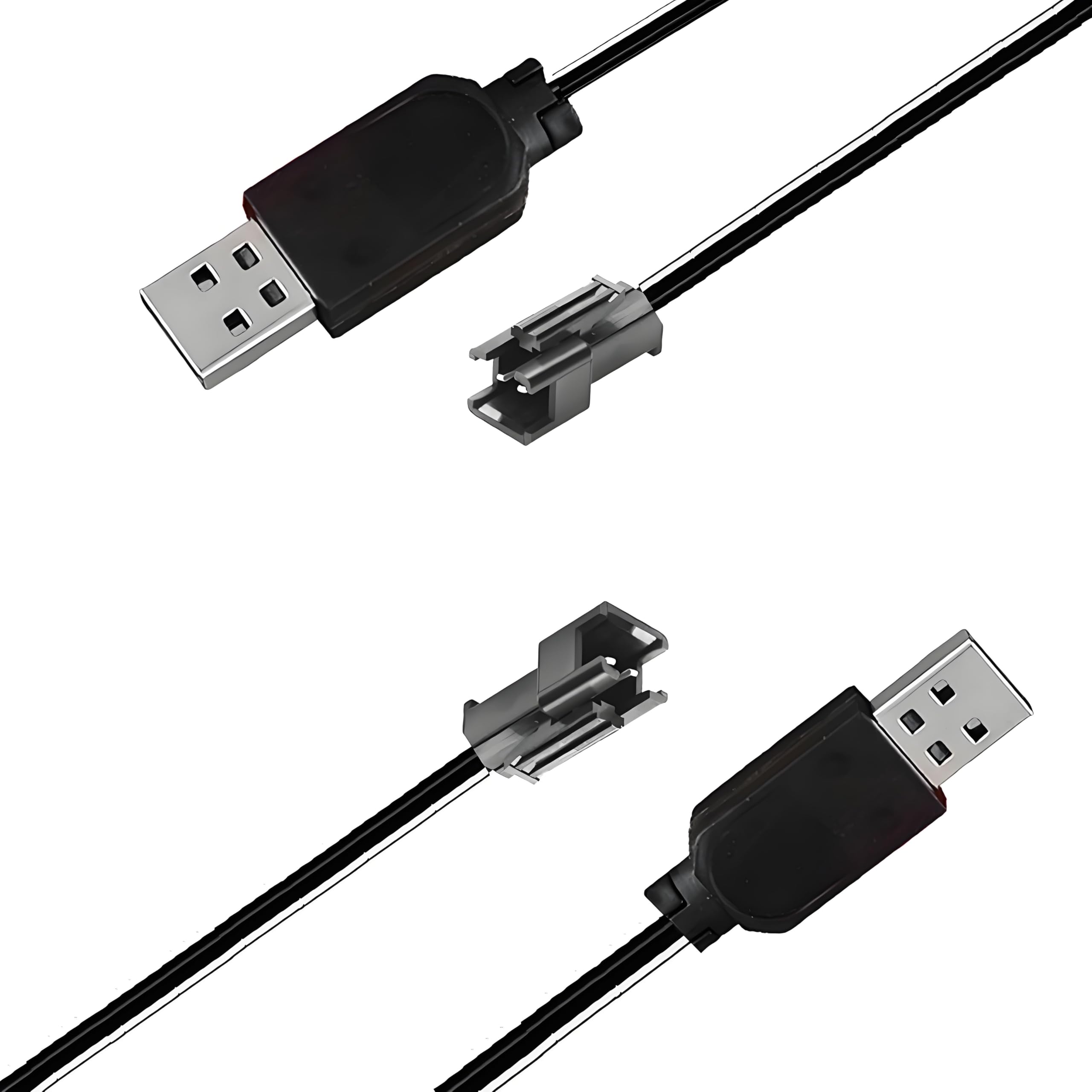Photo 1 of [2-Pack] 3.7V Bubble Gun Battery Charger for Bunch O Bubbles, Bazooka Bubble Machine Gun, Water Gun, Jet Ball Gun Replacement Battery Power Cord, 3.7v USB Charger Cable with sm-2p Plug Connector