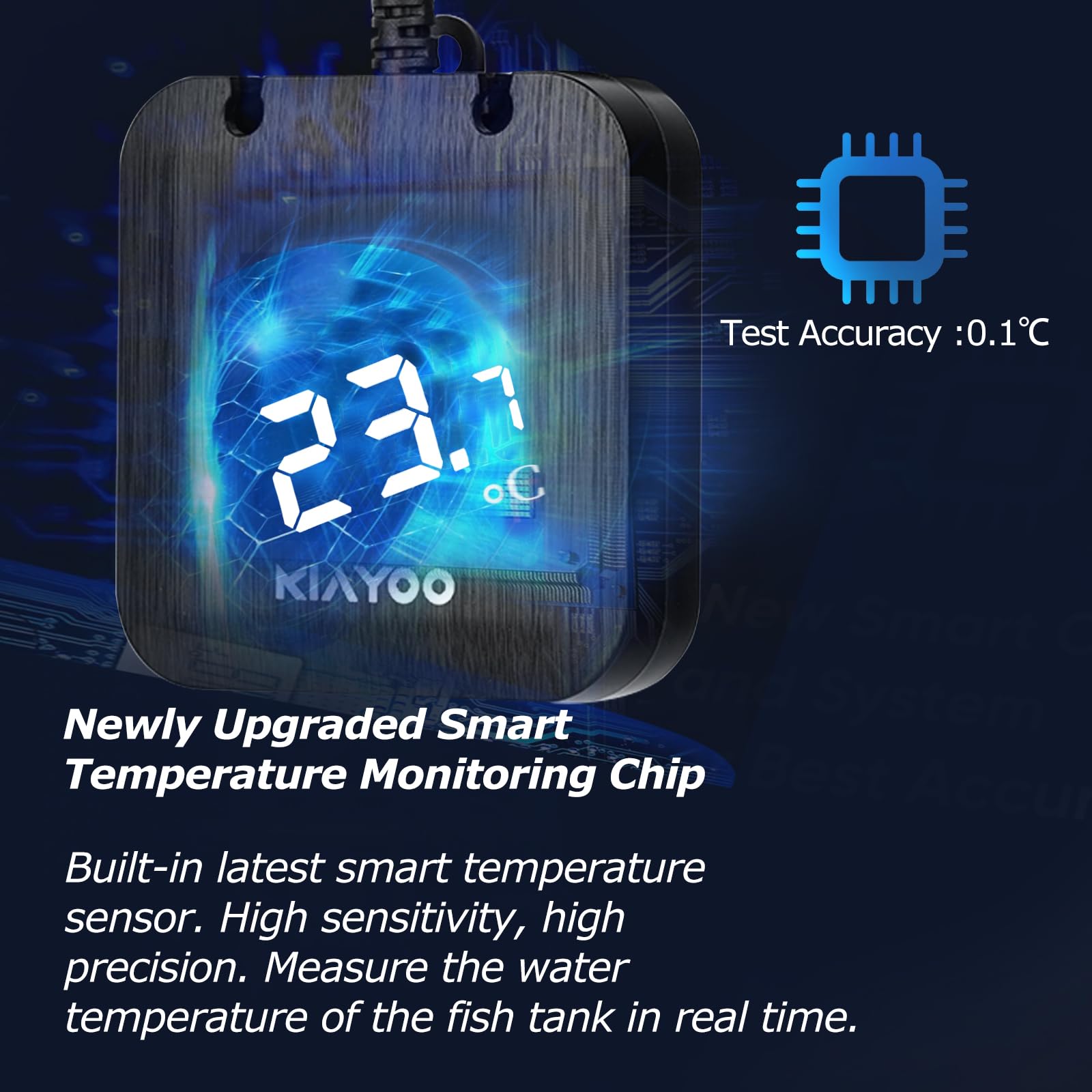 Atyhao LCD Digitalthermometer – Mini-Temperaturmesser Mit Sensor, Für Bienenstock, Aquarium, Inkubator & Reptilienbehälter