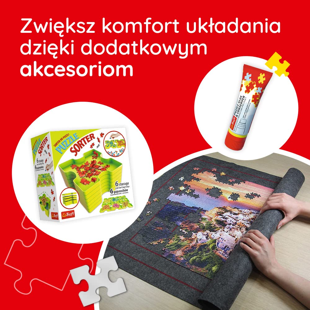 Trefl - Sydney, Australia - Puzzle 1000 Elementów - Panorama Miasta, Malownicza Zatoka, Układanka DIY, Kreatywna Rozrywka, Zabawa, Puzzle Klasyczne dla Dorosłych i Dzieci od 12 Lat | CZERWONY, DIY, kreatywna rozrywka, klasyczna układanka, 14+