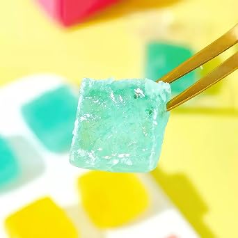DAMAICHUHAI Crystal Candy,Silky Gem,Amber Candy, Visually Appealing with a Fruity Flavor,Clear, a Perfect Office Snack, 80g/2.8oz.
