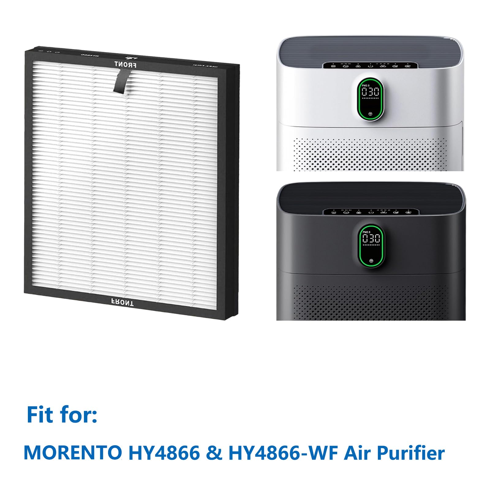 Ersatzfilter für MORENTO HY4866 & HY4866-WF Luftreiniger H13 HEPA Filter