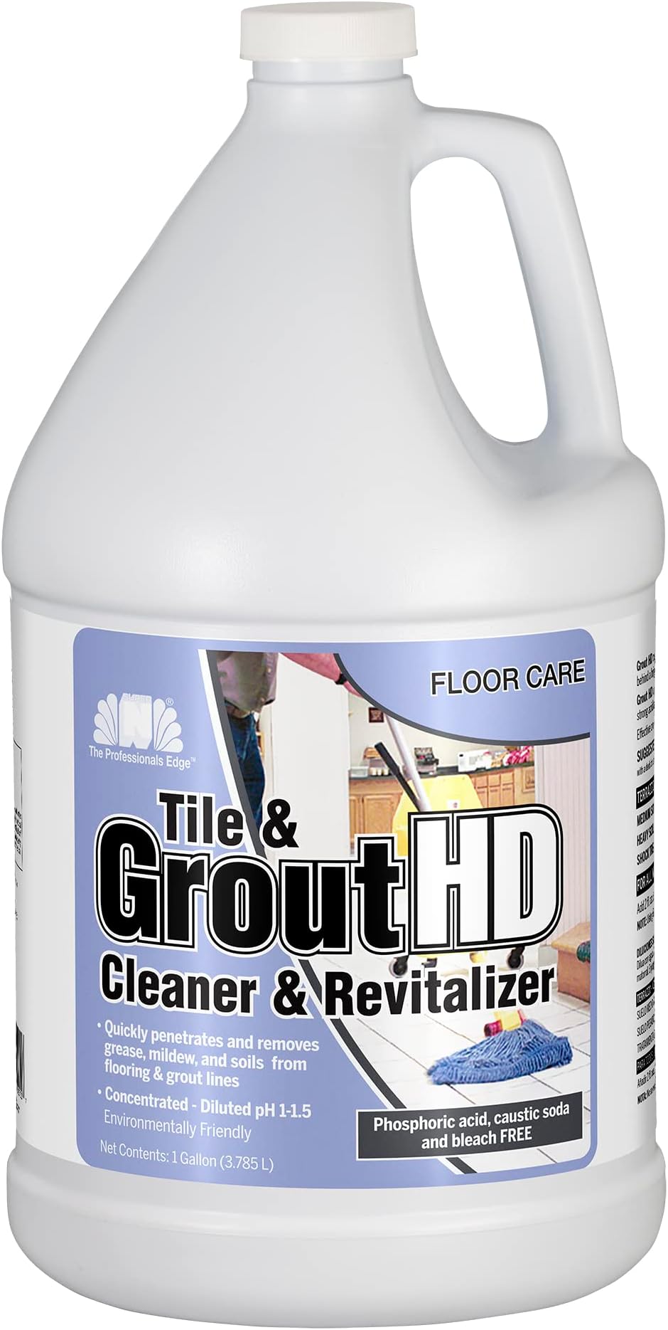 Nilodor Tile & Grout Hd Cleaner and Revitalizer concentrate, 1 gallon (128 GCB)