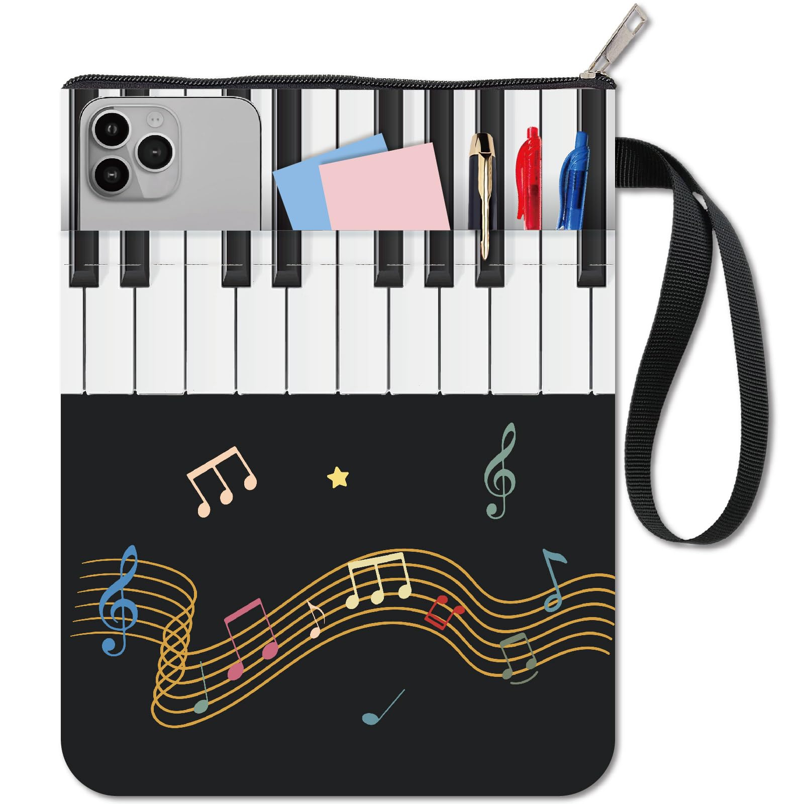 CRASPIRE Fundas para Libros de Notas Musicales Funda Protectora para Libros de Violín Funda de Tela Lavable con Cremall…