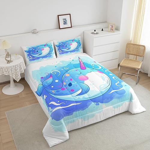 Miniatura 10 de Farm Aninmal - Juego de ropa de cama para niños, divertido juego de edredón de animales de granja para adolescentes y niñas, juegos de edredón de