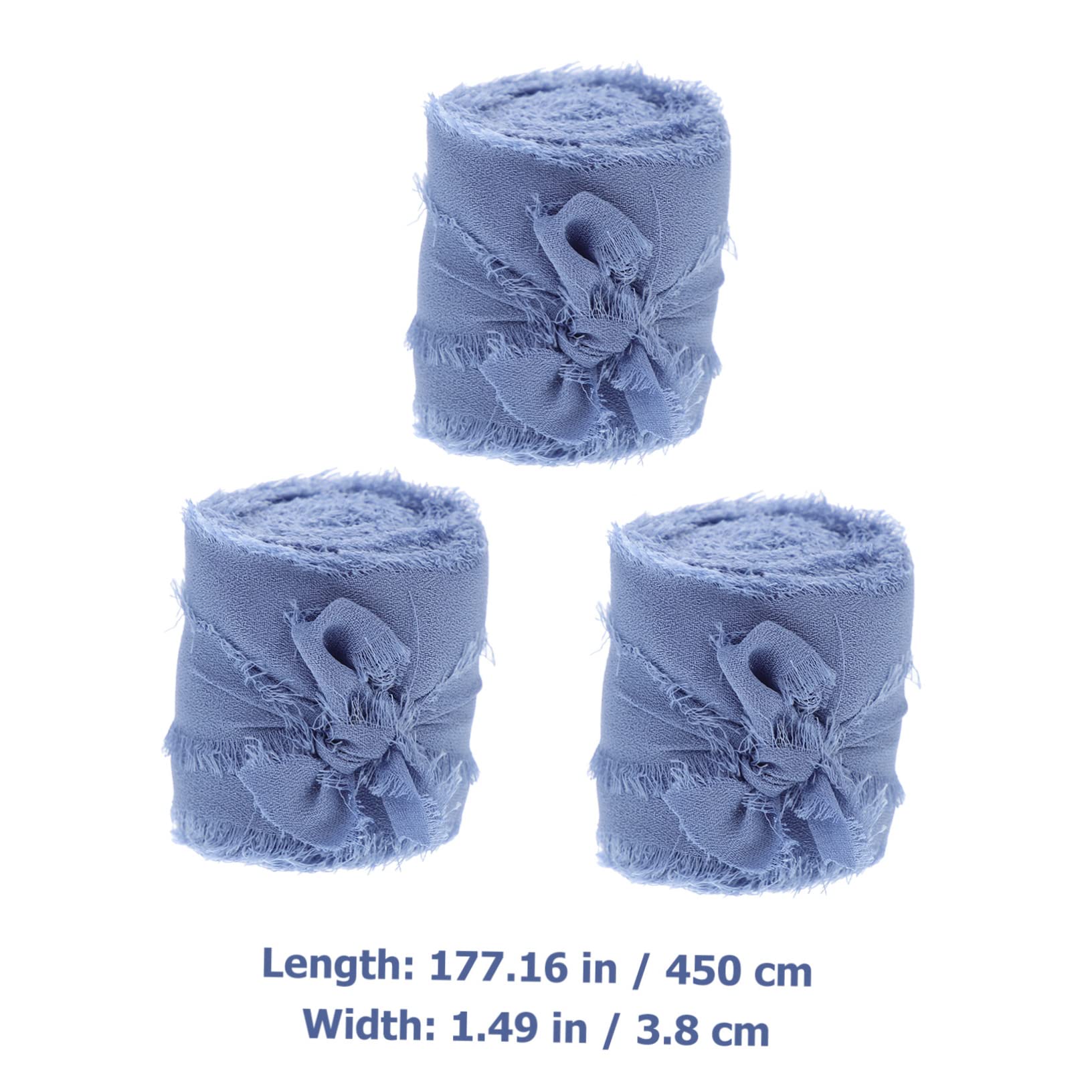 NUOBESTY 9stücke Fransen-chiffonband Dekoratives Geschenkband Für Hochzeiten -projekte Und Bastelarbeiten Seidig-weich Und Leicht Zuschneidbar Für Blumensträuße Und Partys