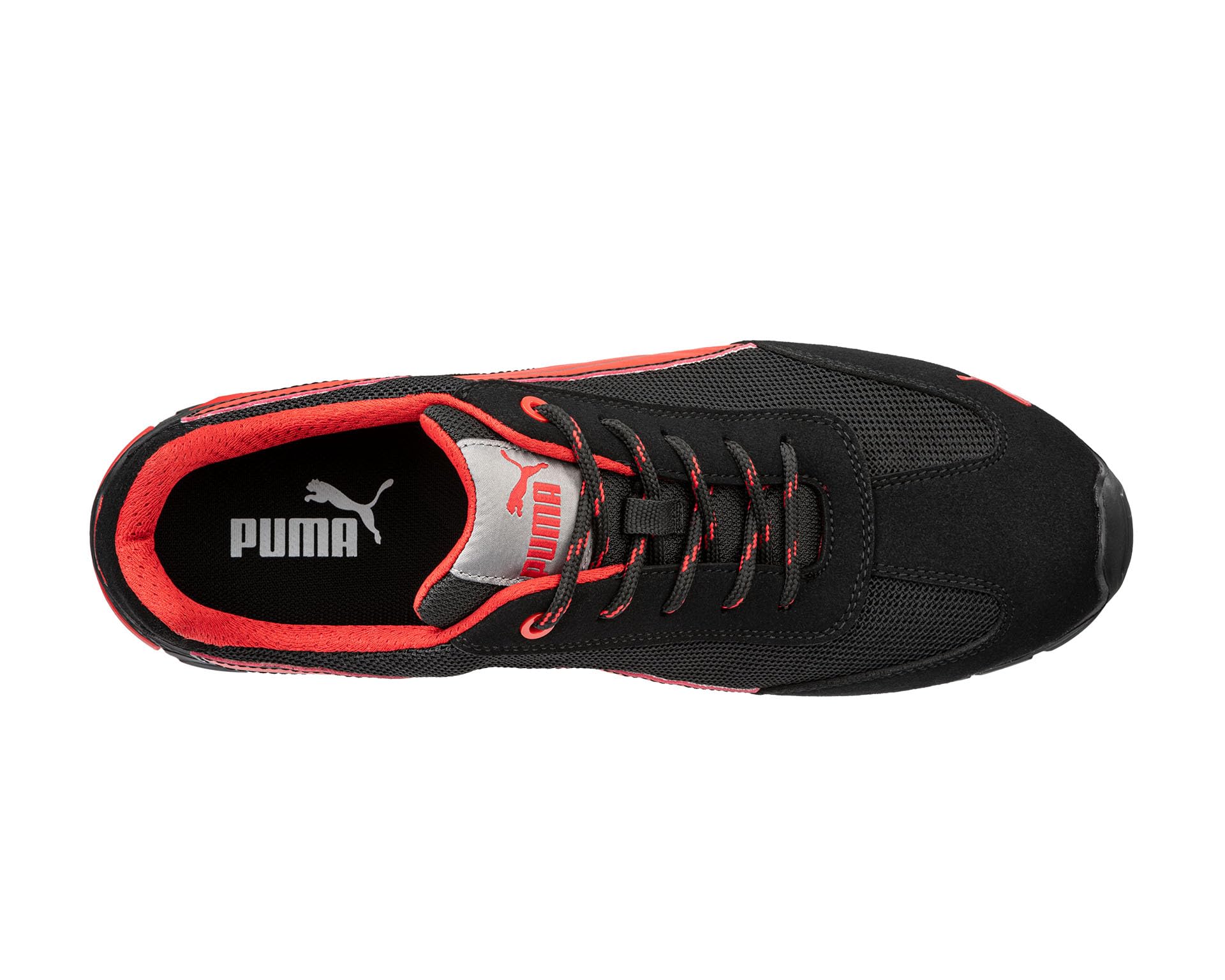 PUMA Safety Madrid Low S1PL FO SR - Zapatos de seguridad para hombre, antideslizantes, transpirables, puntera de aluminio, zapatos de trabajo