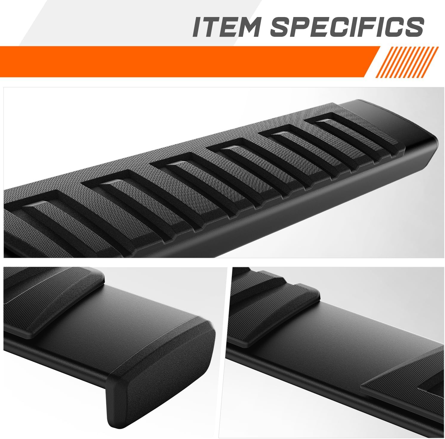 2Pcs 6.75" Stainless Steel Running Boards Side Step Bars Compatible with 15-24 Chevy Colorado GMC Canyon Extended Cab