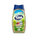 TUMS Naturals Ultra Strength Antacid Chews for Heartburn Relief, Great for a Summer BBQ - Black Cherry & Watermelon - 190 Count
