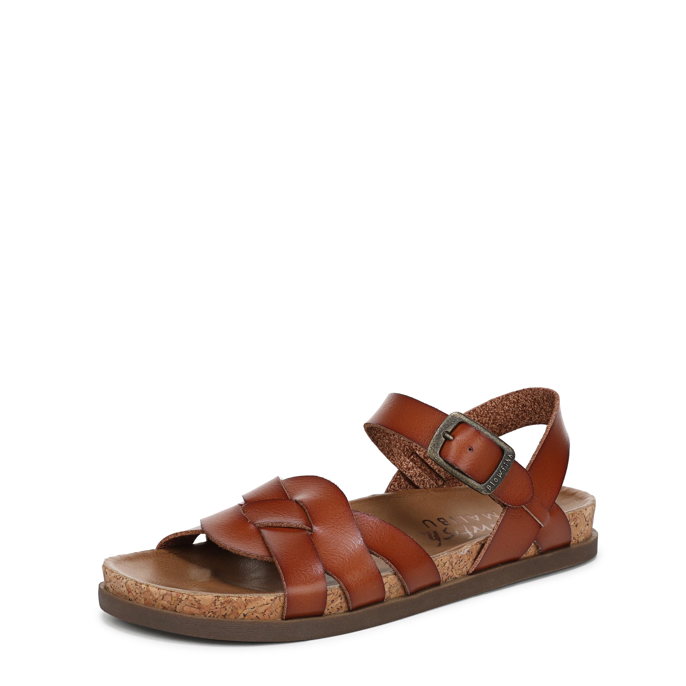 Blowfish Women's Leni Flat Sandals, Brown, Medium Fit, UK 4