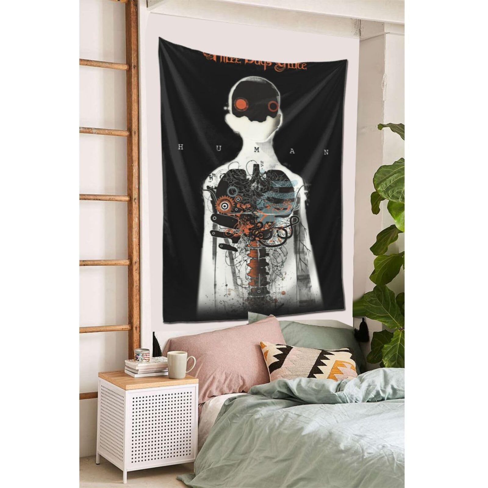 Uoajzxoi Three Rock Days Band Grace Tapestry Wall Art Poster Tapestries for Bedroom Wall Hanging Beautiful Wall Decor Home Decoration Sofa Covers Backdrop Room Decor for Office 60 x 40 Inch - Image 7