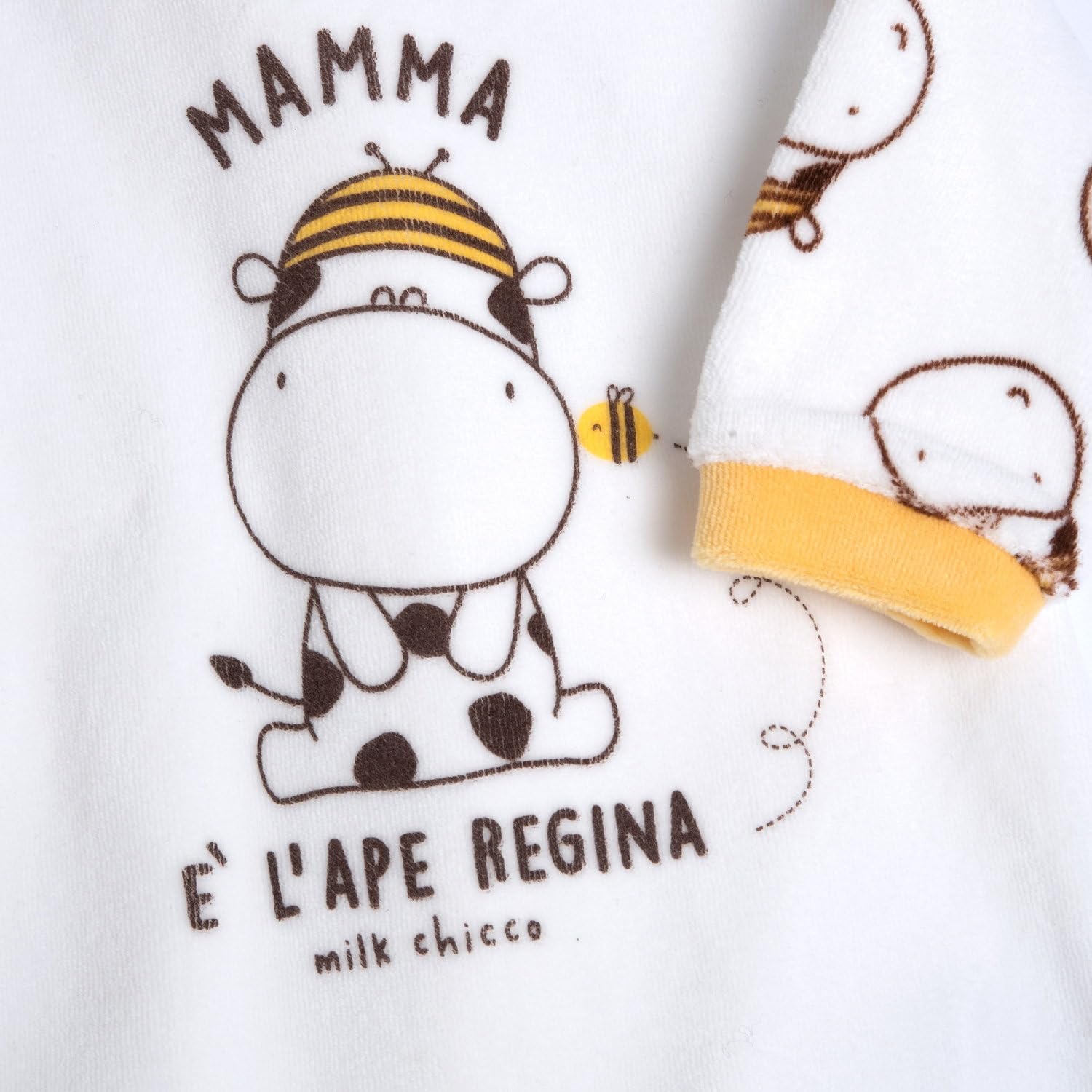 Chicco Chicco, Tutina In Ciniglia Con Piedino Pigiamino per bambino e neonato Unisex - Bimbi 0-24