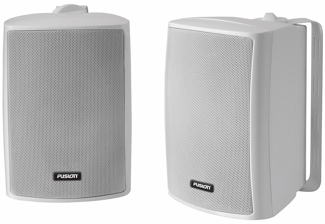 Fusion 10,2 cm Compact marine box speaker – (pair) White