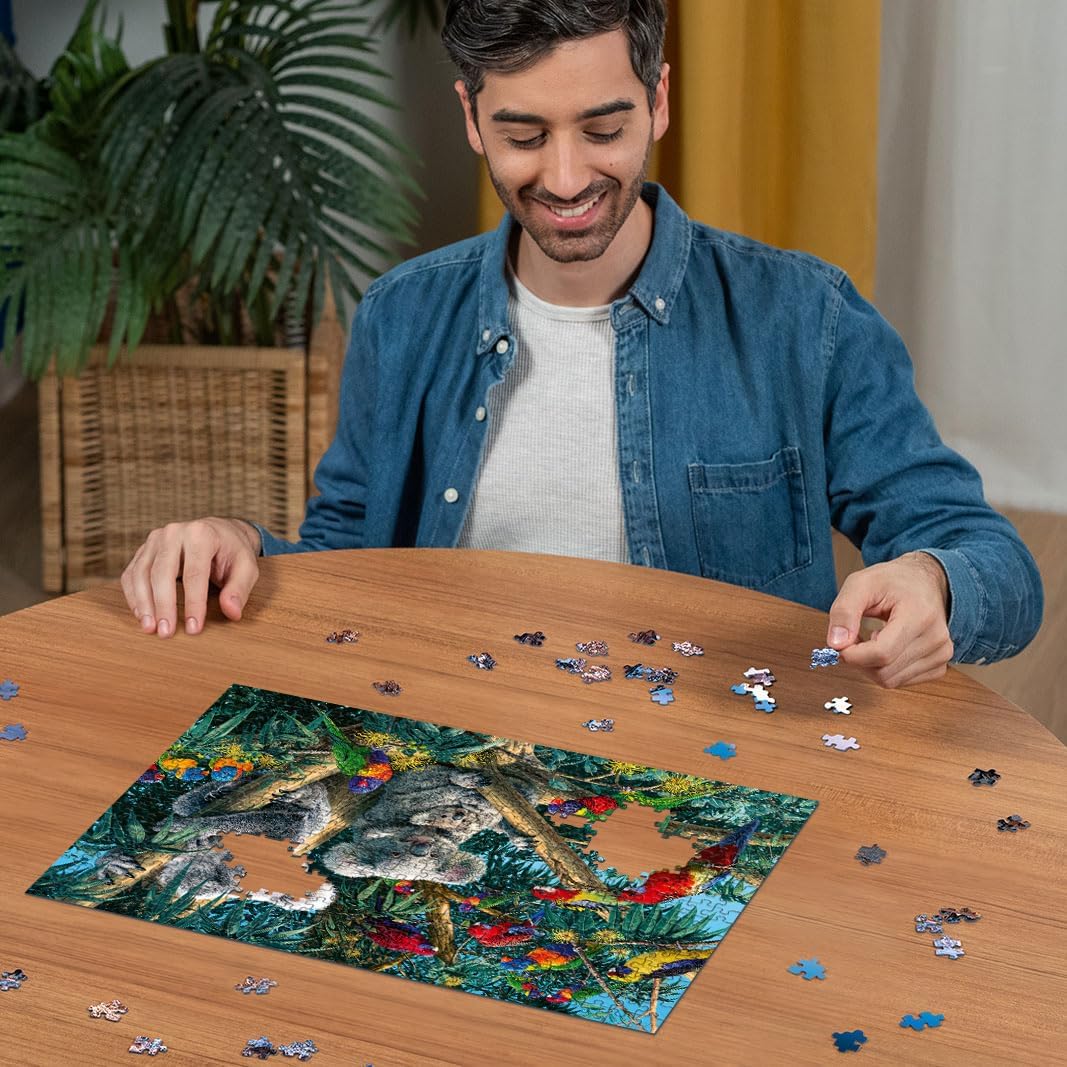 Ravensburger Koalas in a Tree 500 Piece Jigsaw Puzzle for Adults - 12000206 - Handcrafted Tooling, Made in Germany, Every Piece Fits Together Perfectly