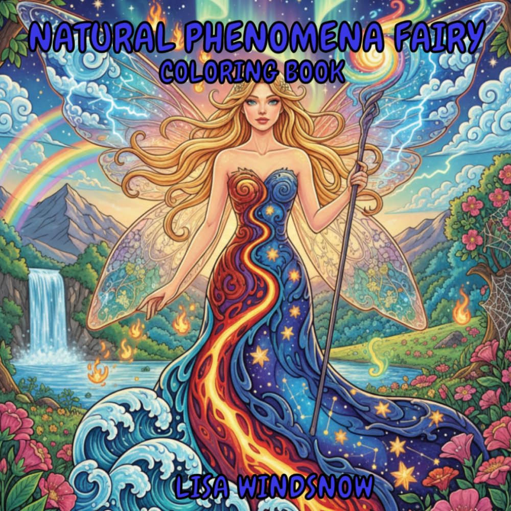 NATURAL PHENOMENA FAIRY: COLORING BOOK (MYTHIC FANTASY)