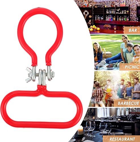 Miniatura 2 de UPKOCH 3 piezas de fermentador pesado con mango de cerveza para hacer carboy, herramienta suave, cuello rojo, soporte de elevación para el hogar,