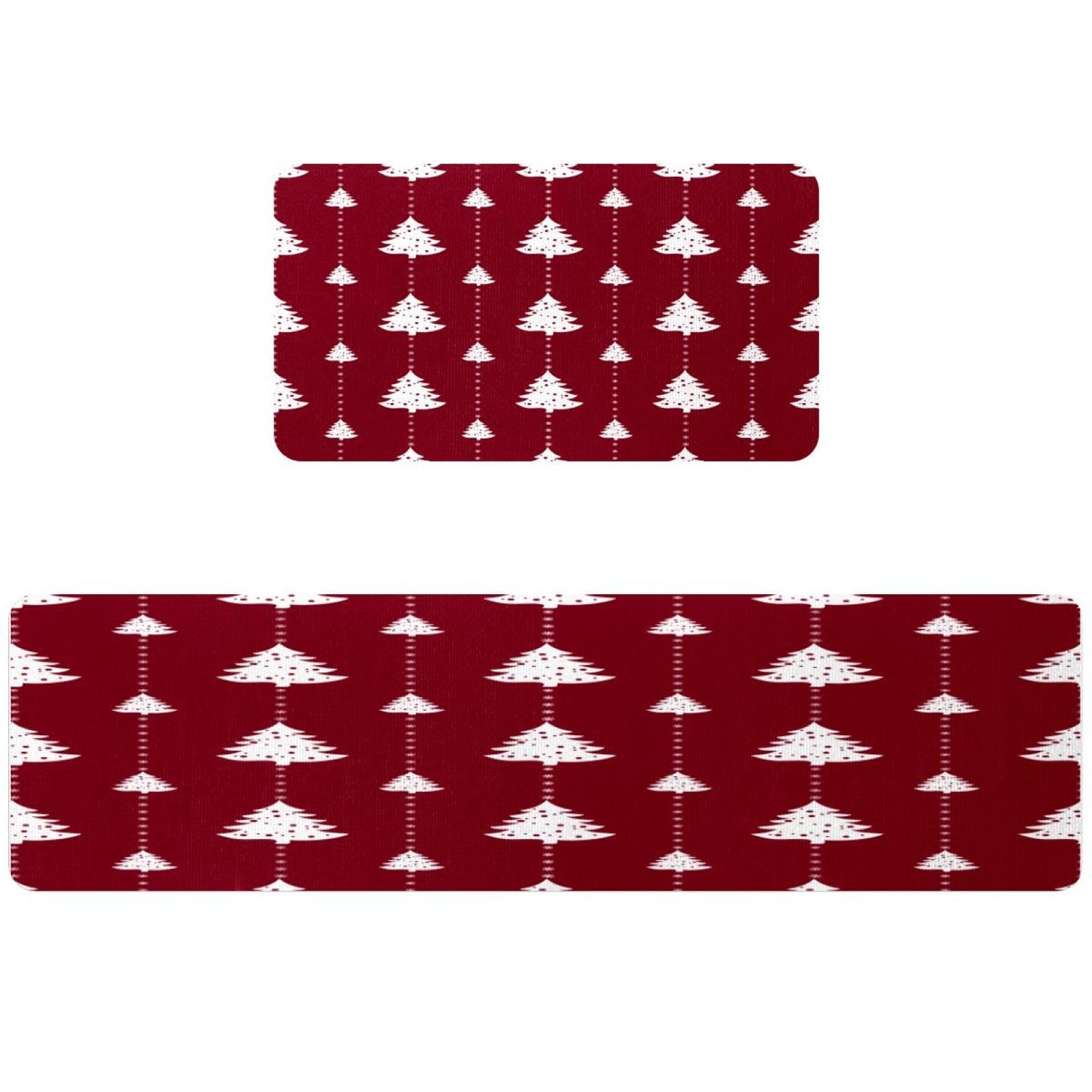 Tapete absorbente para cocina antideslizante alfombra pasillo lavable Navidad 2 piezas