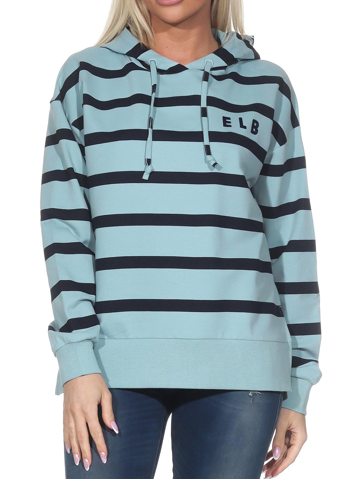 Produktbild von Elbsand Hoodie, Strickpullover Mit Eingestricktem Logo, Loungewear