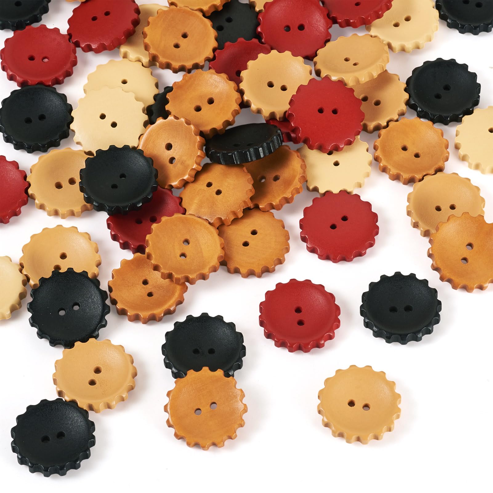 Boutons en bois pour travaux manuels couture vêtements décoratifs et projets de bricolage