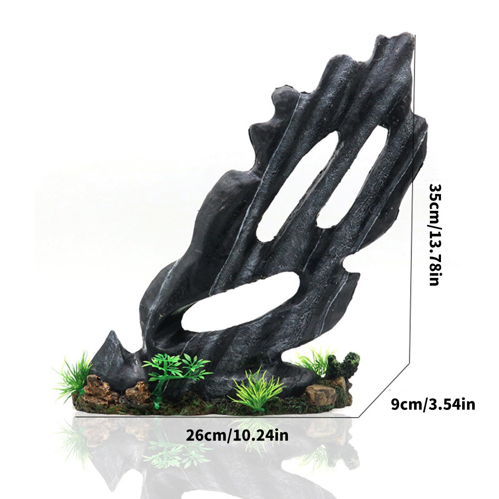 FishTank Garnelen-Zucht, Steingarten, Berg-Ornament für Aquarien, Terrarien, Landschaftsbau, Unterschlupf, Aquarien, Ornamente