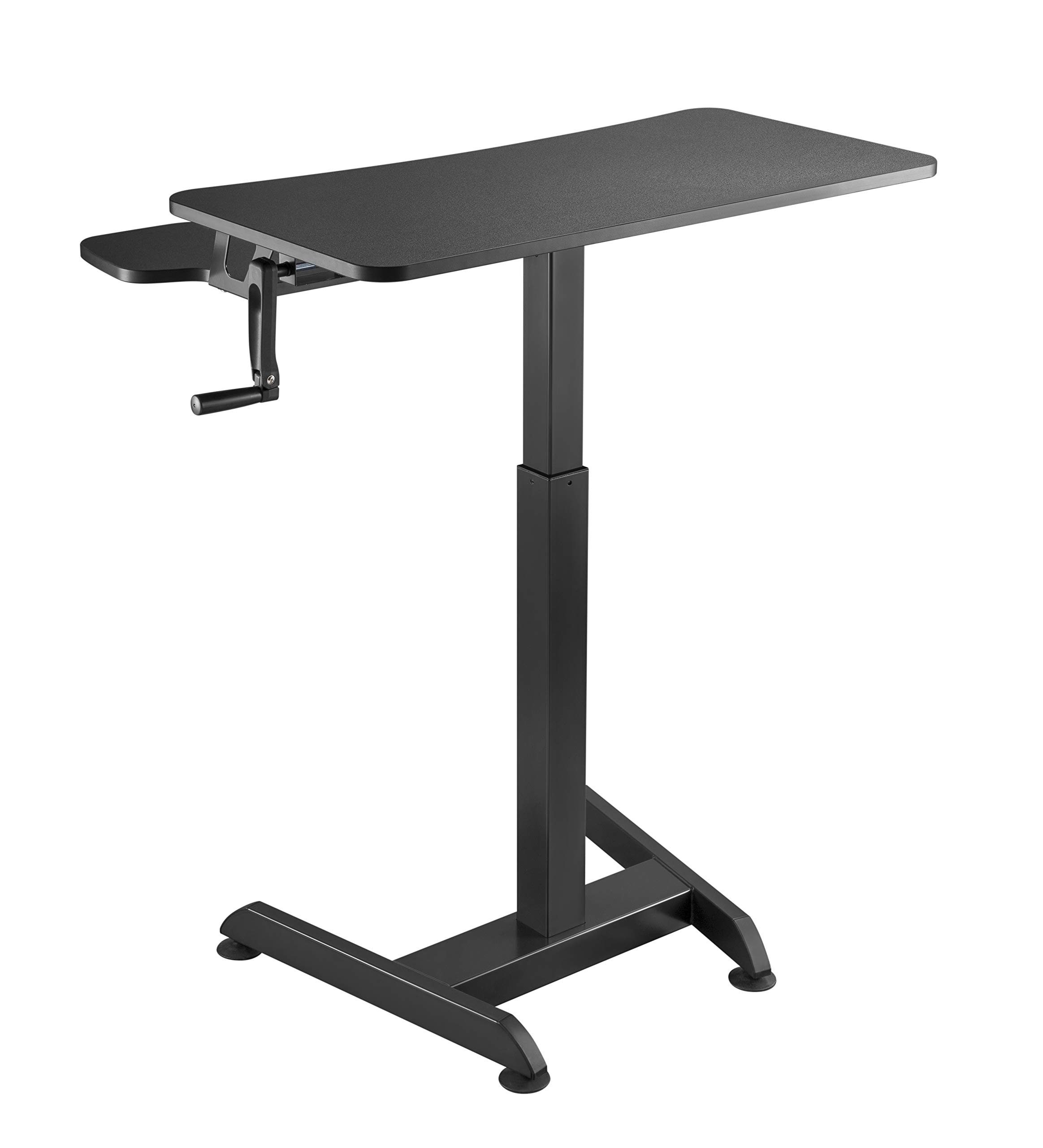HALTERUNGSPROFI Manuell Höhenverstellbares Pult (74-124cm) Workstation Schreibtisch, zum Arbeiten im Sitzen oder Stehen SSAT-01MS