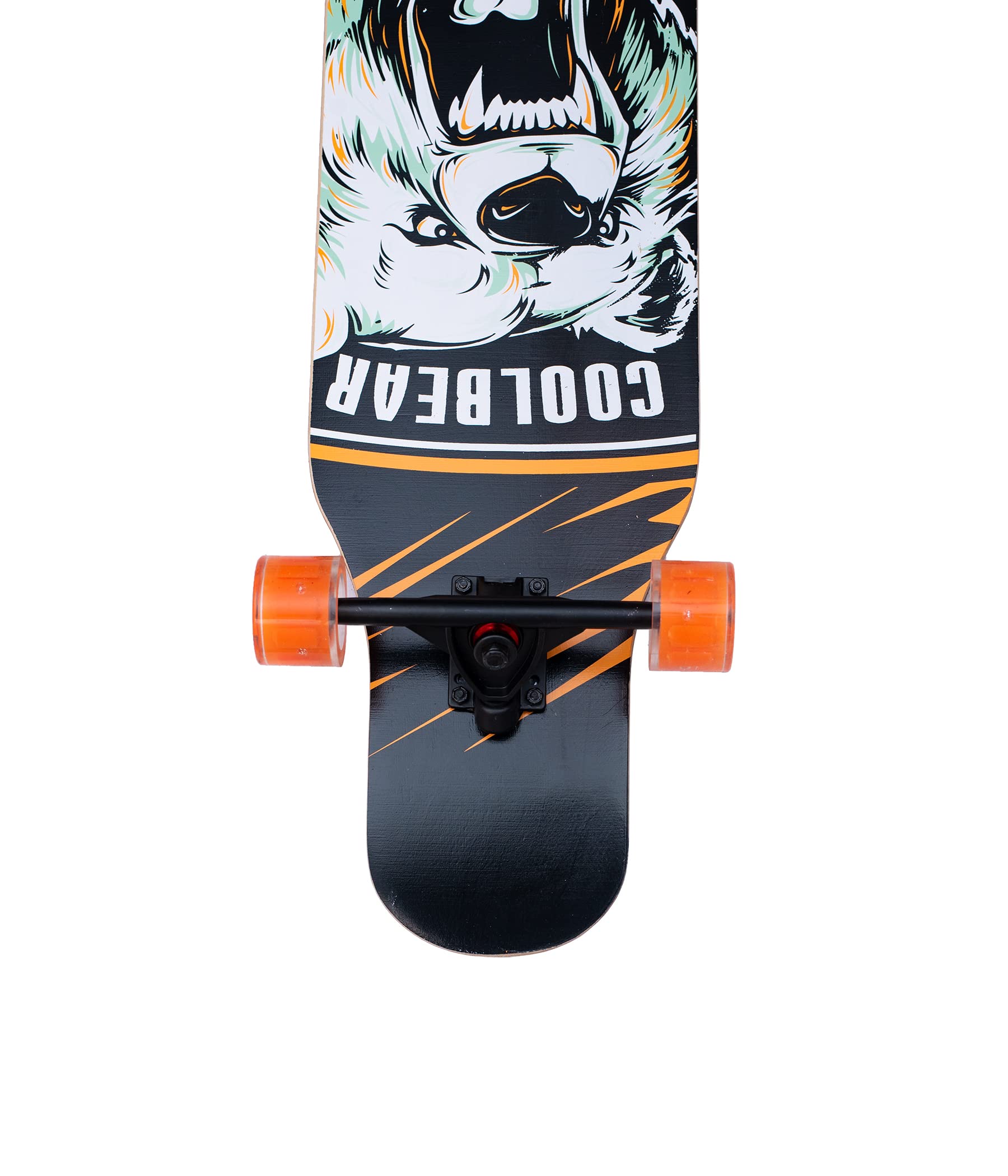 レア　SKATEBOARDING BEAR L DISTORTION IRIS Drop Through Long-Board - Maple Skateboard with Cool