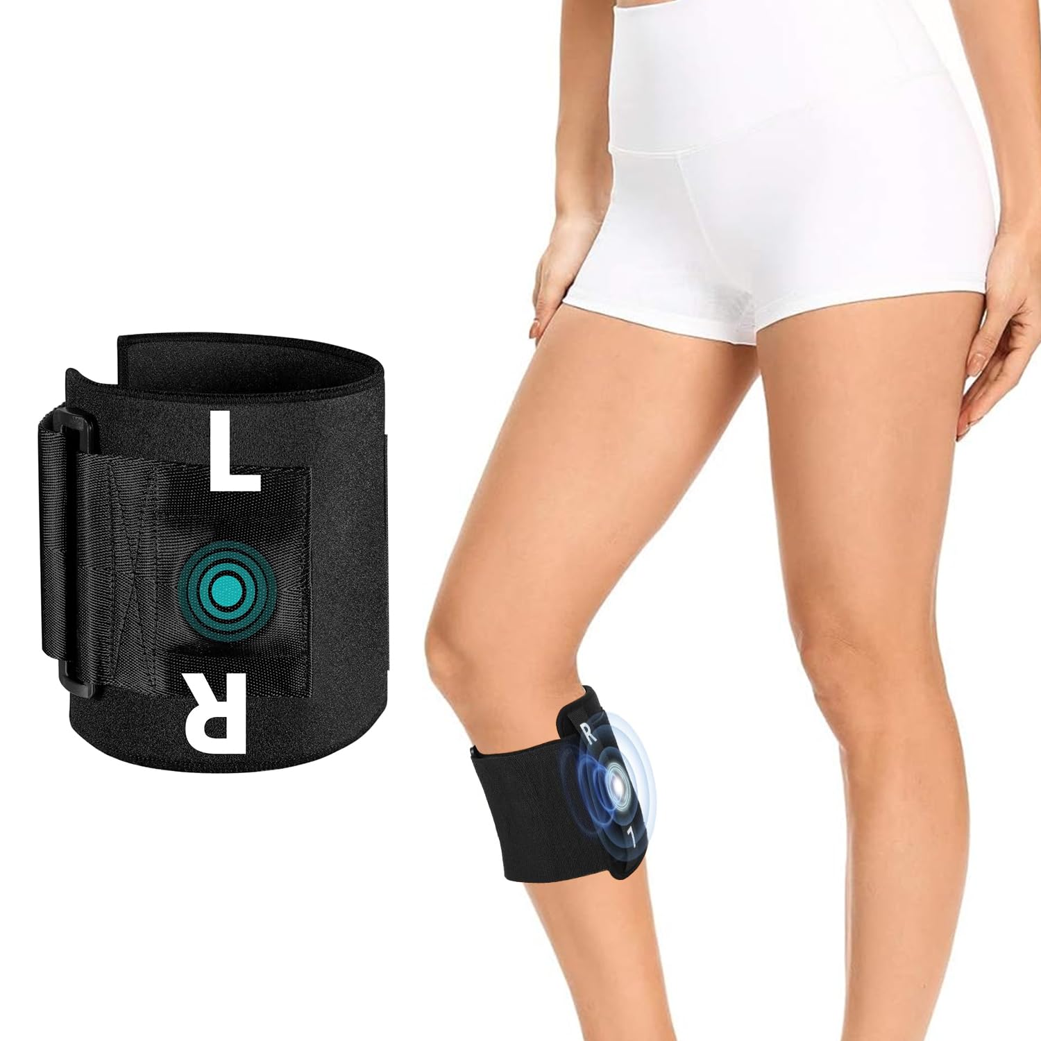 Alekiddy Sciatica Pain Relief Brace Devices for Women Men - Upgraded Small and Plus Size Sciatic Nerve Pain Relief Device with Pressure Pads (Large)