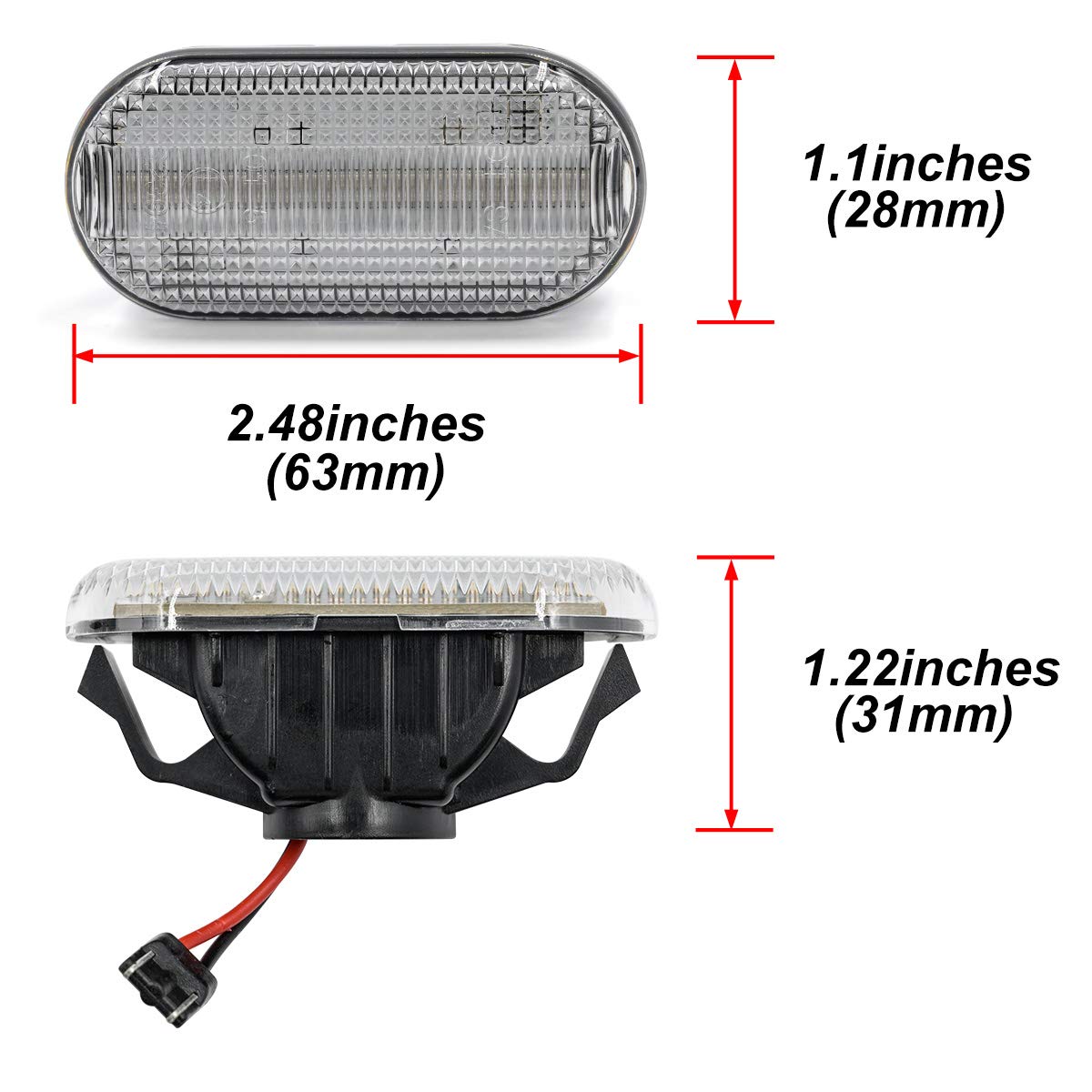 Amazon.com: LED Side Marker Lamps for 2003-2009 Nissan 350Z Z33