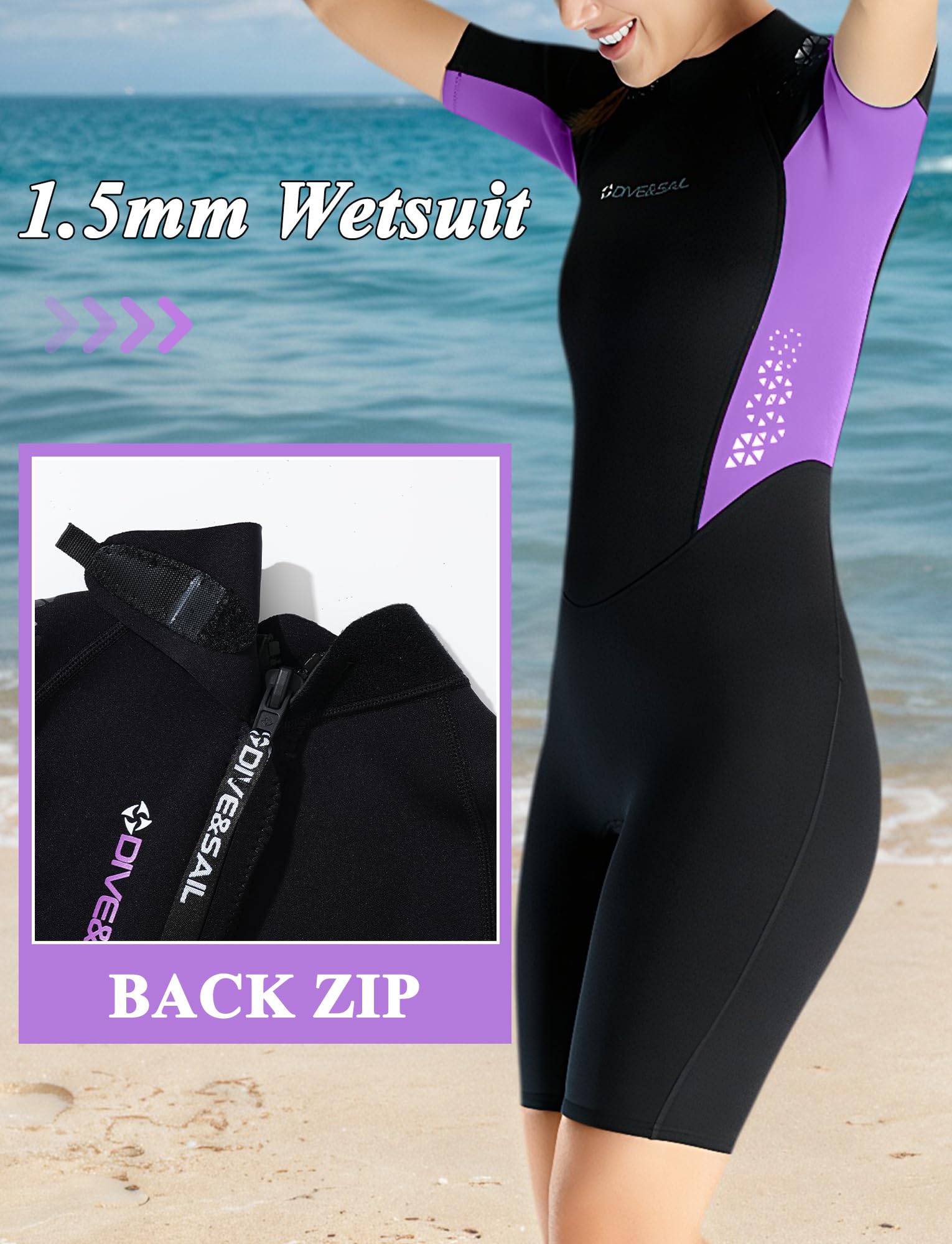 Odzież do nurkowania damska krótka damska szorty Wetsuit 1,5 mm neoprenowe damskie kombinezony neoprenowe damskie kąpielówki surfing xs-2xl