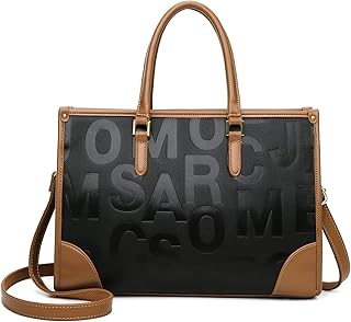 JESSWOKO Large Size Capacity PU Leather Tote Handbags for Women Shoulder Hand Bag Fashion Business Travel Top Handle Bags JT002