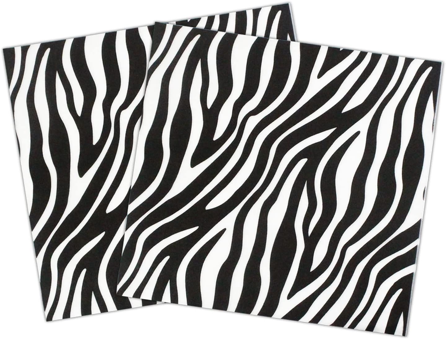 Dulousia Zebra Napkins, Disposable Luncheon Paper Napkins