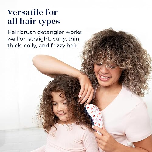 Miniatura 2 de Crave Naturals - Cepillo desenredante Glide Thru para cabello rizado, liso, húmedo o seco, suave con los enredos, para adultos y niños, 7.5 x 3