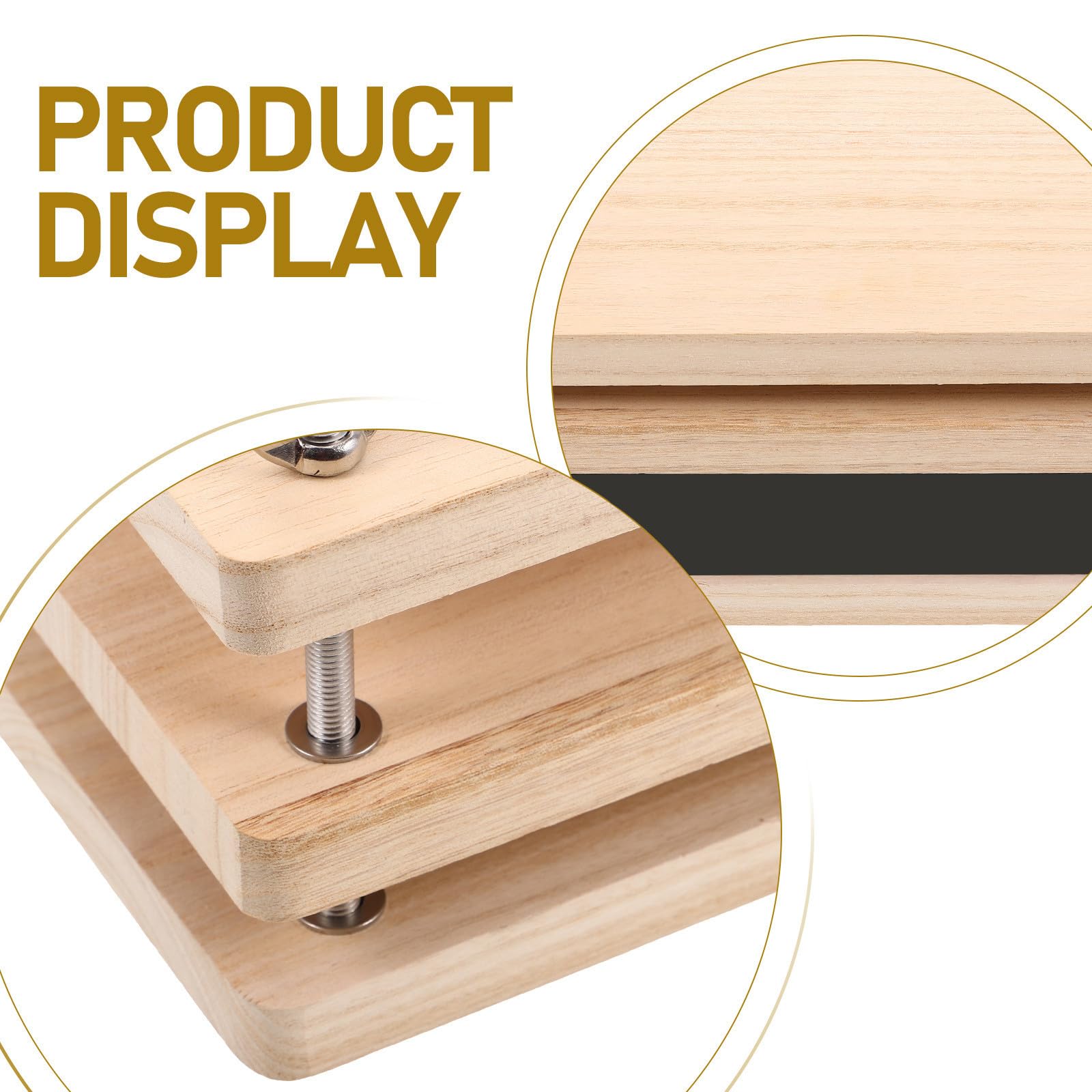 Kit de Reliure en Bois pour Passionnés, Presse Artisanale pour Papier