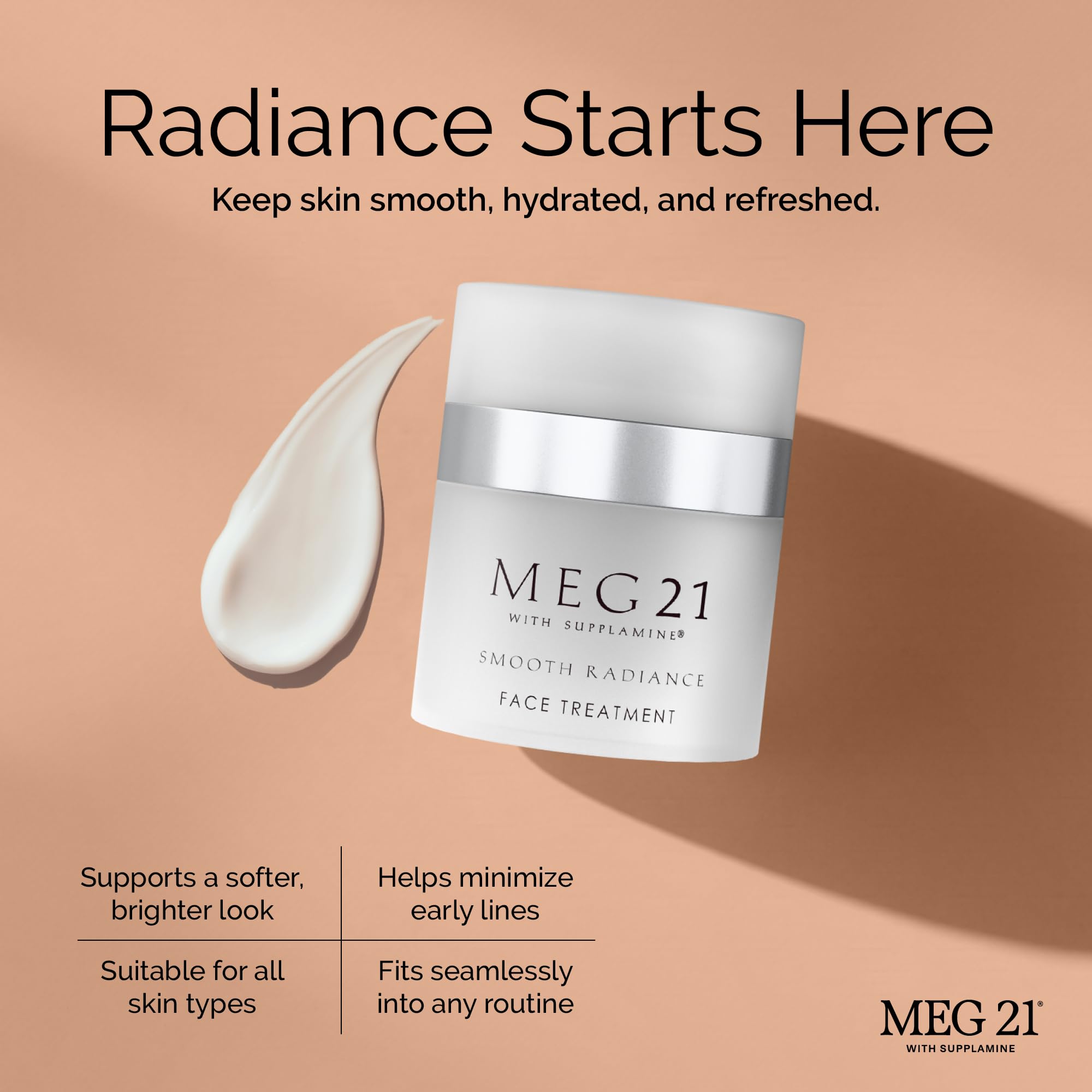 Amazon.com: MEG 21 Smooth Radiance Moisturizer Face Cream – Anti