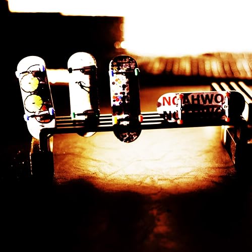 Miniatura 9 de Juego completo de diapasones de madera (Noah Team 8.0 Kickflip Deck 1.339 in, SilveryTrucks 1.339 in, ruedas esféricas negras PRO) (3.937 x 1.339