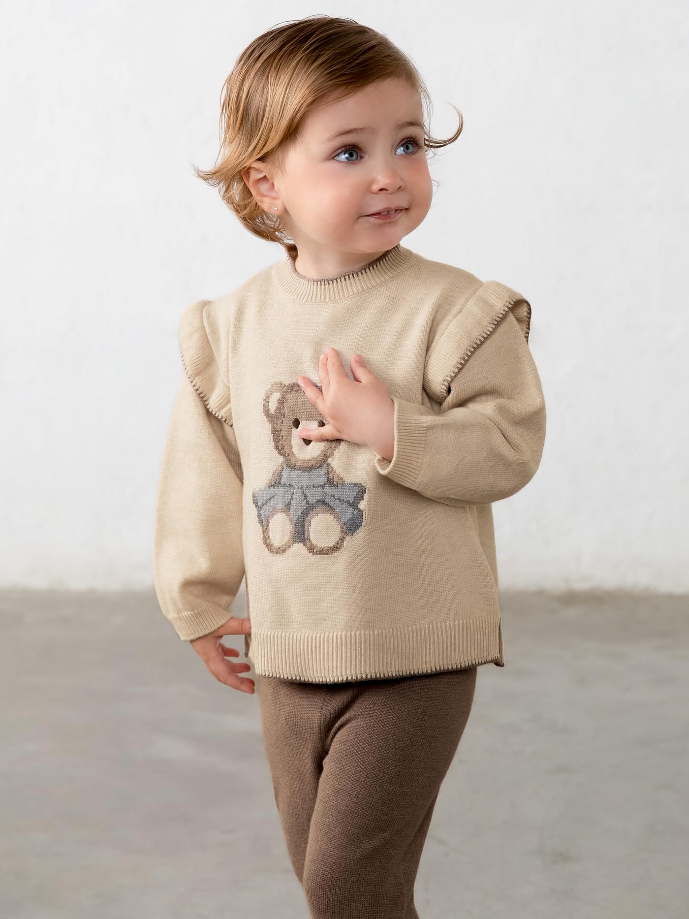 Mayoral Set Hose Trikot für Baby - Mädchen Beige