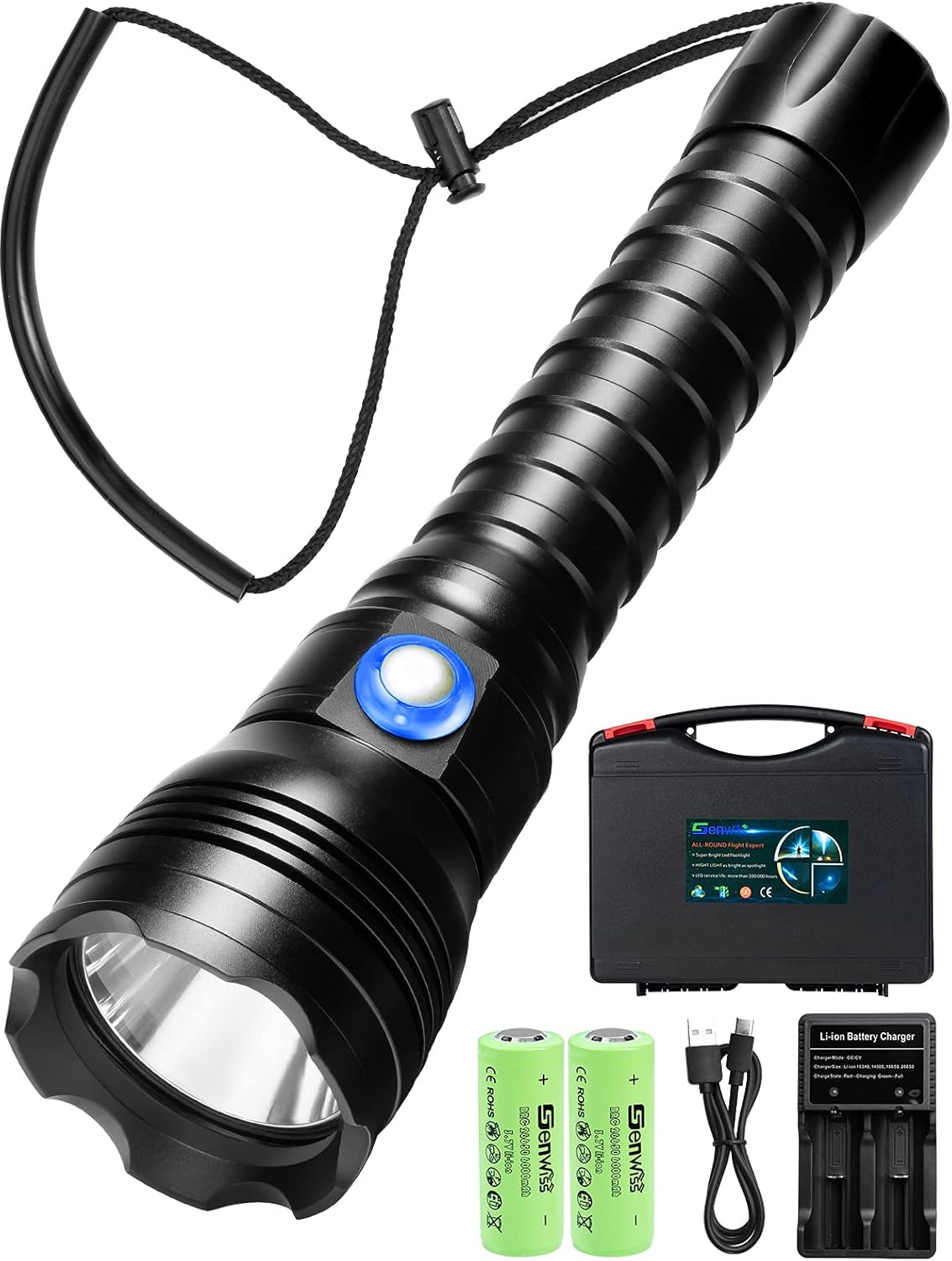 Genwiss Scuba Diving Lights, 6000 Lumen Underwater