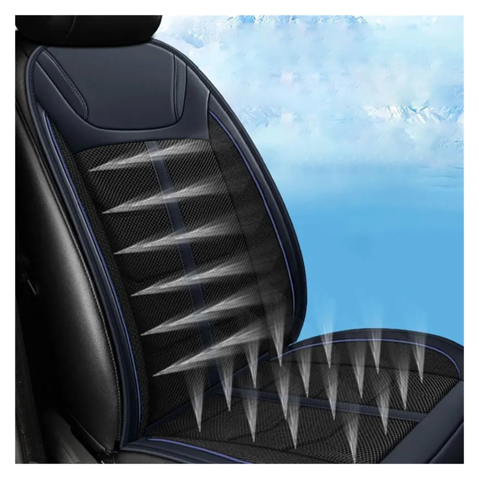 Lote Fundas Asientos Coche Aire Acondicionado Coche Succión Refrigeración Verano Calefacción Invierno Cojín Asiento Ventilación Soplado Arranque Coche Asiento Fundas