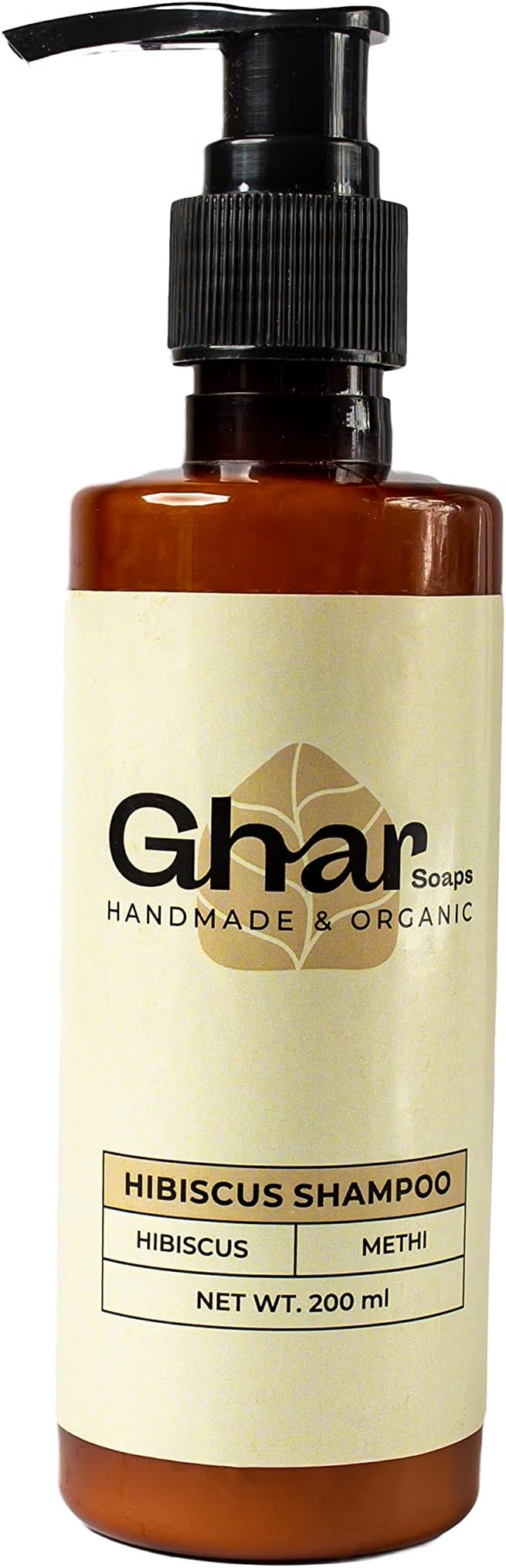 Ghar Soap Organic Hibiscus Hair Growth Shampoo - Enriched with Methi Dana & Hibiscus - For All Hair Types - For Men & Women - Sulfate & Paraben Free - 200 ml