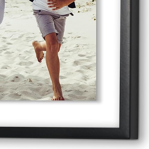 Vista 52 de Americanflat - Marco de fotos de vidrio irrompible Nogal