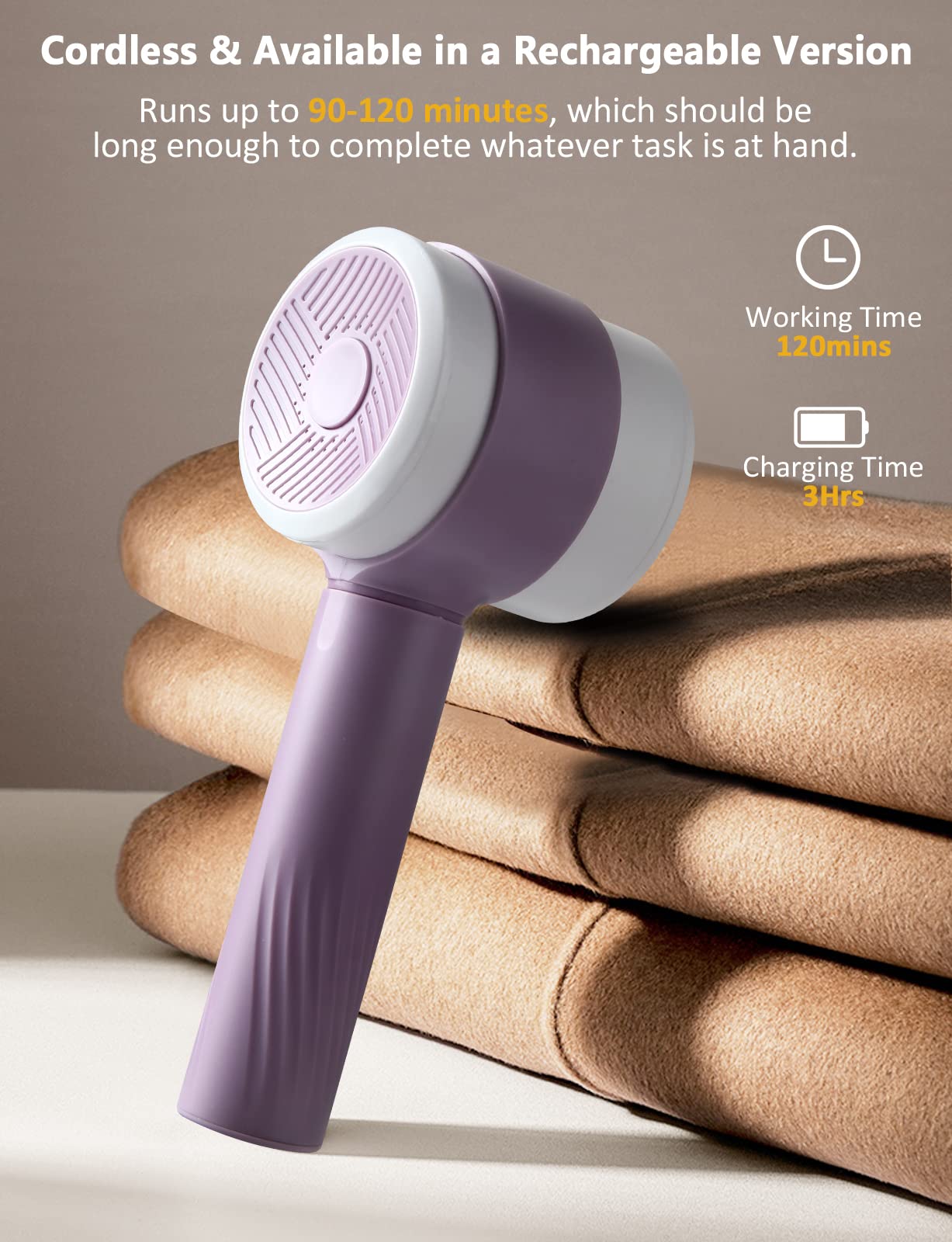 InnovaGoods® Rasoir électrique Anti Peluche, Idéal Pour Les