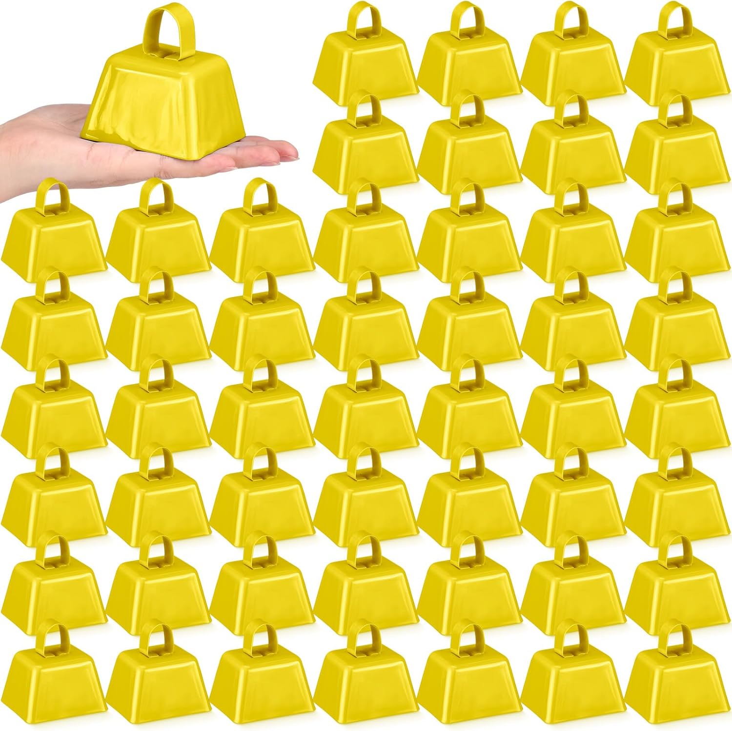 Fiada 50 Pcs Cowbells Noise Maker Decorative Cow Bells