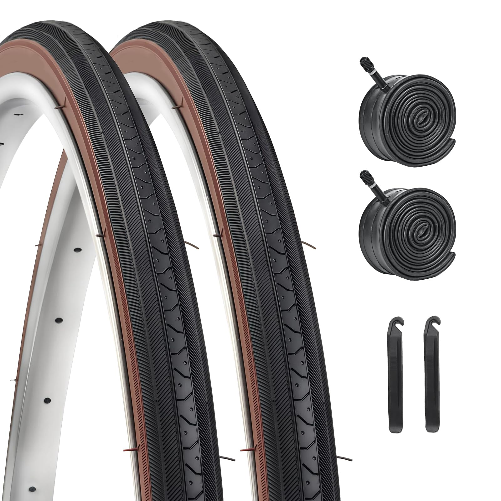Amazon.com: 27 x 1 1/4 Bike Tire Replacement Kits 2 Pack, HUIOK 27