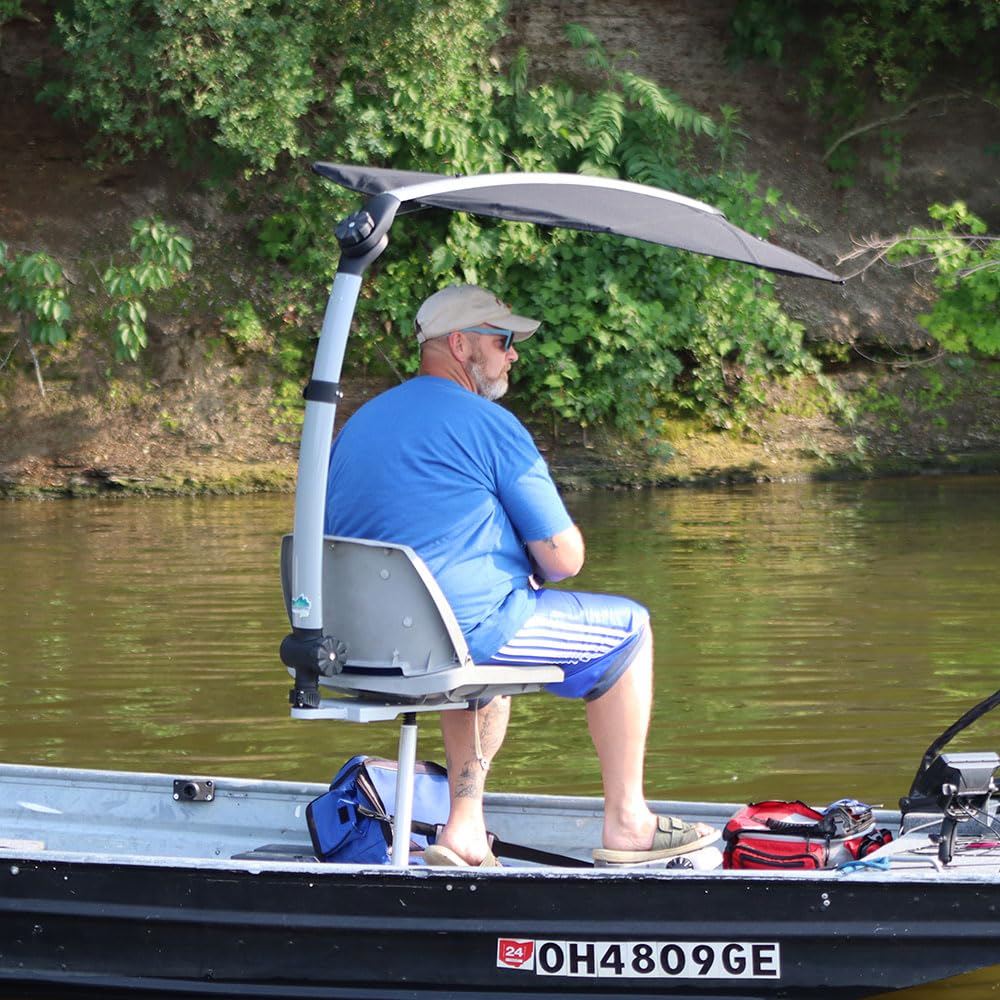 TACO Marine T10-4000-4 ShadeFin Mini with Bag & Swivel Seat Mount Kit - Black