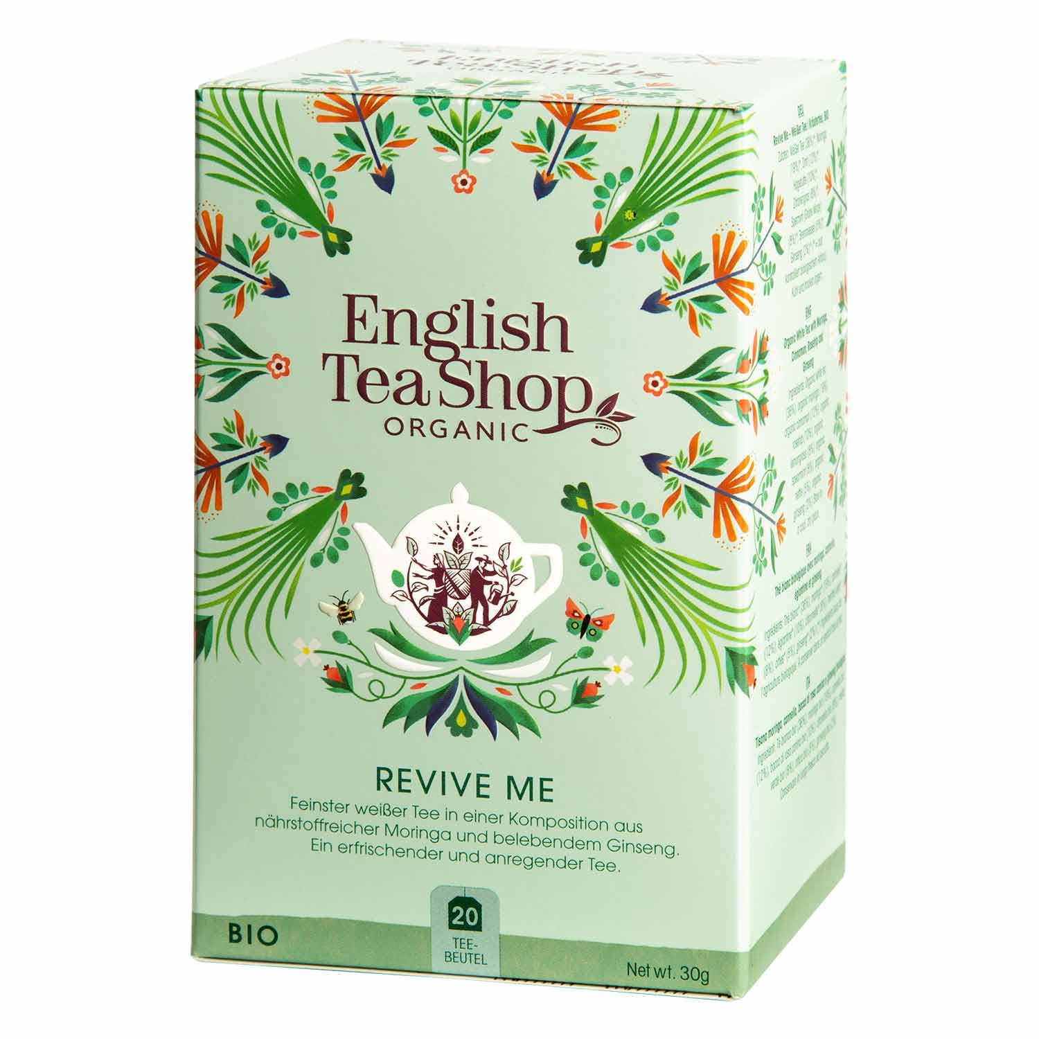 English Tea Shop Organic Revive Me - 20 Paper Tea bag sachets