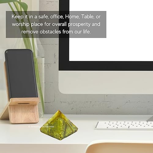 Miniatura 180 de Amazing Gemstone Lapis Lazuli Pyramid Crystal Healing Stones - 2" Great Pyramid Figurine of Natural Stone Pyramid for Meditation, Reiki, Chakra