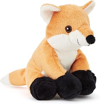 Zappi Co 100% Recycled Plush Fox Toy 13-15cm Stuffed Soft Cuddly animals Collection For New Born Child