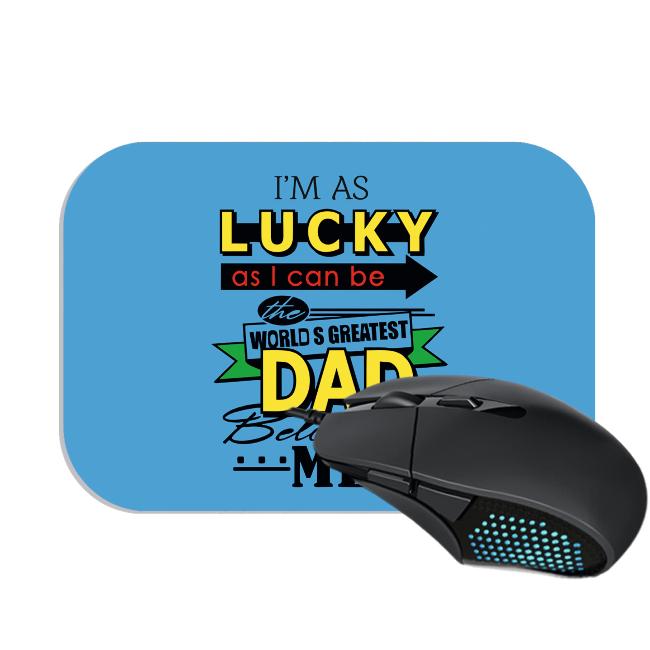 SoFFXia Fashion Mouse Pad, Non-Slip Rubber Base, Waterproof Surface, Compatible with Laser and Optical Mice