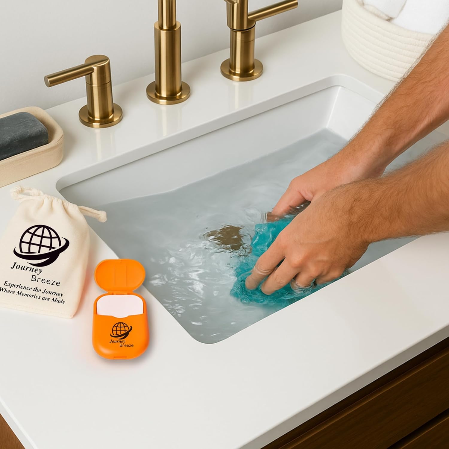 Travel Laundry Detergent Sheets 50 Pack – Compact Travel Detergent for Sink Washing, Lightweight Laundry Detergent Strips for Clothes on Trips, Hotels & Cruises - Image 2