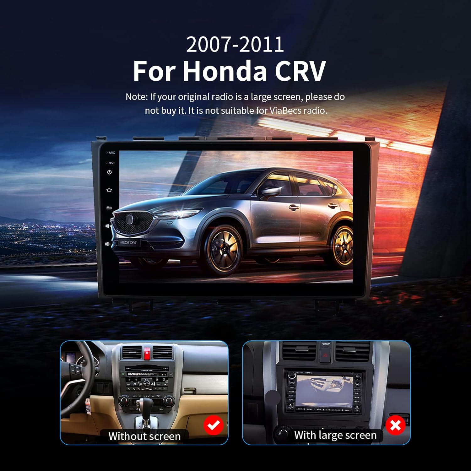 🔥 ViaBecs 9 Touch Screen Head Unit Carplay for Honda CRV 2007 2008 2009 2010 2011 Android 10.0 Car Stereo with Bluetooth Support Rear/Front-View Camera AM/FM USB Android Auto Up To 40% OFF ViaBecs 9 Touch Screen Head Unit Carplay for Honda CRV 2007 2008 2009 2010 2011 Android 10.0 Car Stereo with Bluetooth Support Rear/Front-View Camera AM/FM USB Android Auto