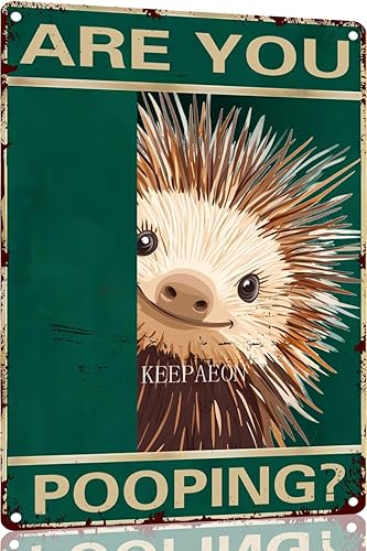 Miniatura 25 de Porcupine 12x8 Inch Metal Sign Your Butt Napkins My Lady Bathroom Decor for Women Bat Wall Decor Funny Guest Bathroom Wall Art Toilet Paper Wall Art